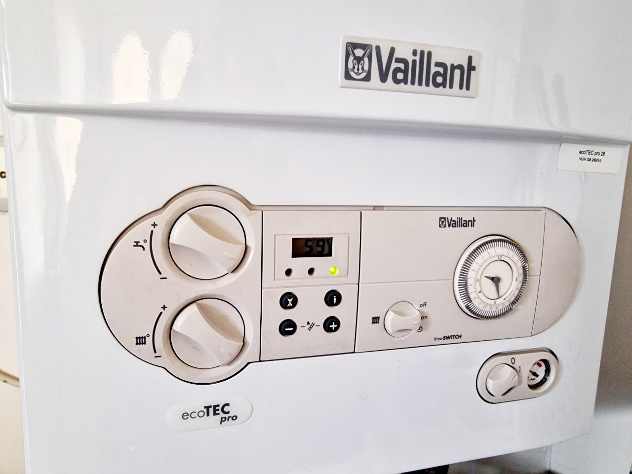 Vaillant boiler no hot water